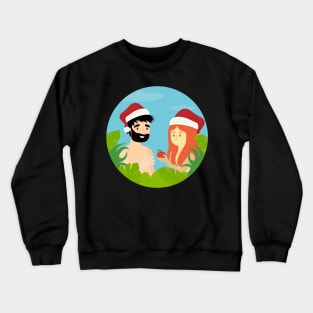 Adam Eve with Santa Crewneck Sweatshirt